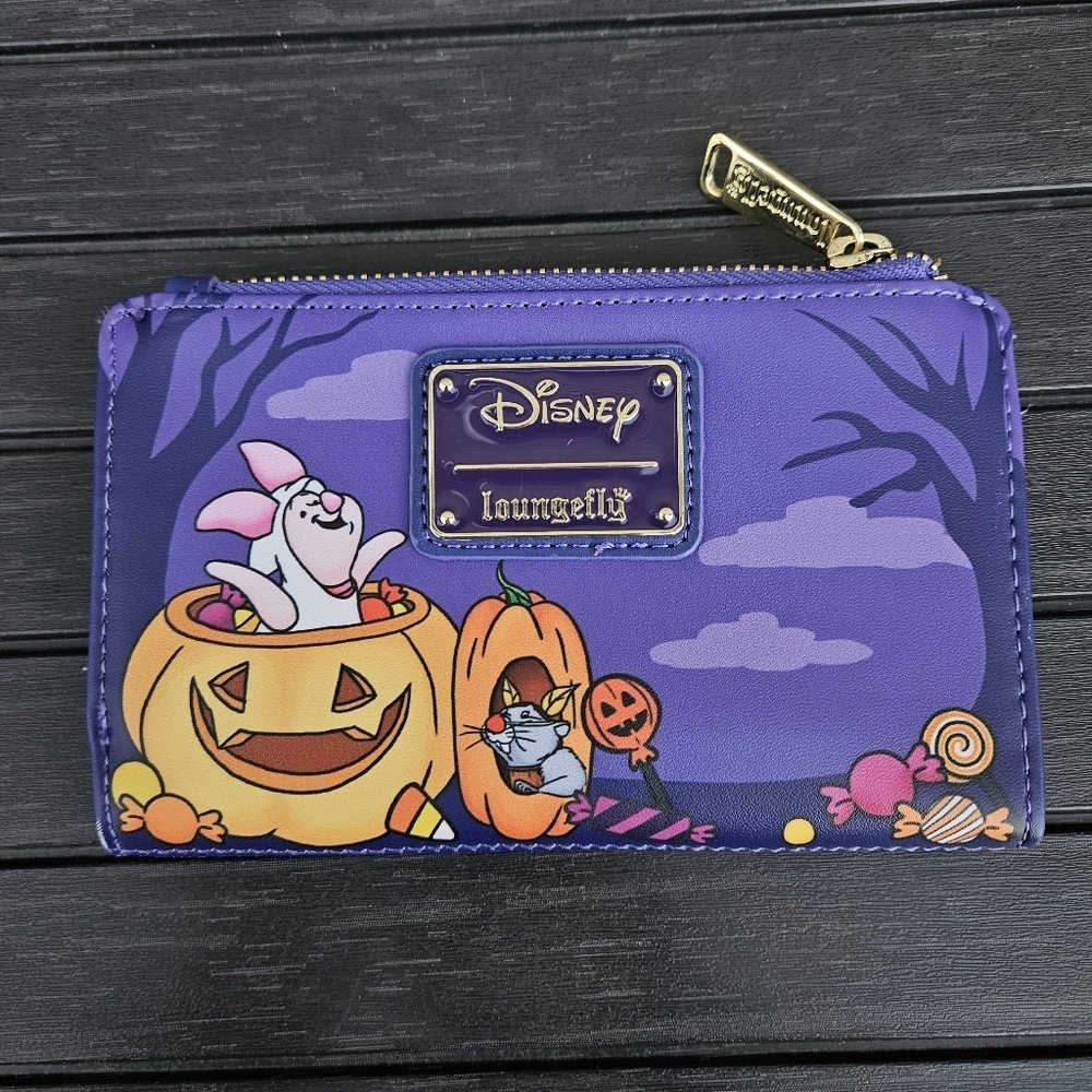 Loungefly Disney Winnie the Pooh Trick-or-Treat Wallet Halloween Purple NEW